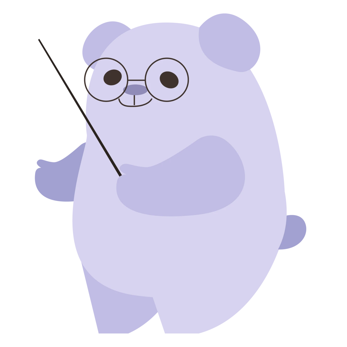 Winny as a friendly teacher.